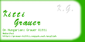 kitti grauer business card